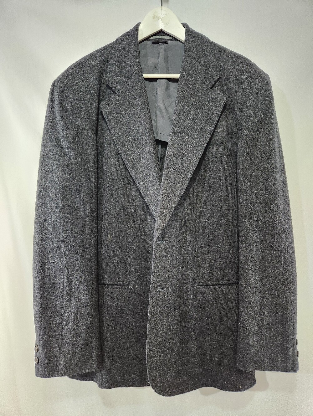 Archival COMME DES GARCONS 1980s Charcoal Wool Blend Unlined Blazer Made Japan M